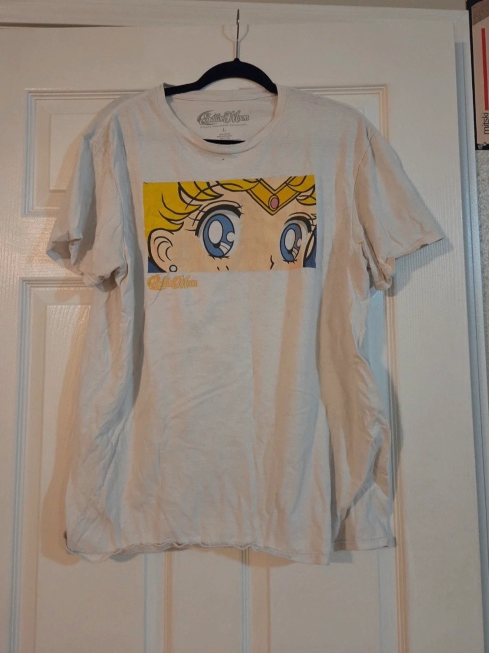 White Graphic Sailor-Inspired Short Sleeve Tee